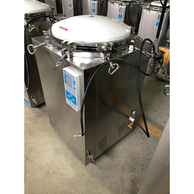 120L Microcomputer Control SUS Chamber Vertical Top Loading Autoclave
