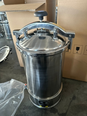 LED Display Portable Autoclave Machine Stainless Steel Portable Steam Sterilizer