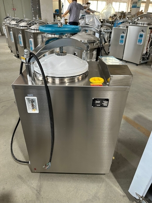 Internal Steam Cycle Safety Lock Digital Display Vertical Autoclave