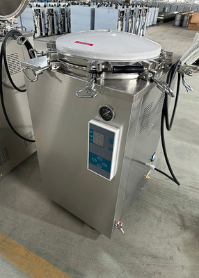 150L LED Display Laboratory Use Bolt Door Structure Vertical Autoclave
