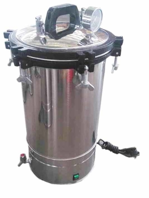 Stainless Steel Portable Sterilizer Machine Electric Heated Handle Door Portable Autoclave Sterilizer