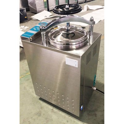 75L Hand Wheel PT Testing Connector Vertical Pressure Steam Sterilizer