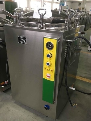 Display à boutons de 150L sans séchage Stérilisateur à vapeur en autoclave vertical de petite clinique