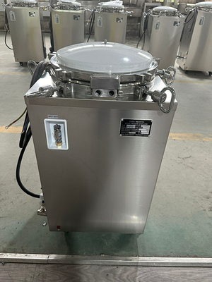 Display à boutons de 150L sans séchage Stérilisateur à vapeur en autoclave vertical de petite clinique