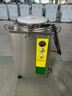 Display à boutons de 150L sans séchage Stérilisateur à vapeur en autoclave vertical de petite clinique