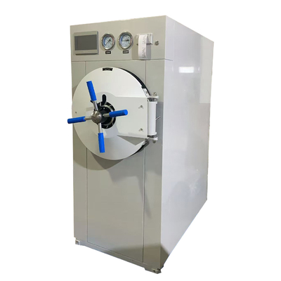 Cylindrical Automatic Steam Sterilizer 300L Hand Wheel Door Stainless Steel 304