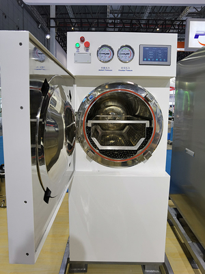 100L Horisontal Front Loading Autoclave Silinder listrik membuka pintu
