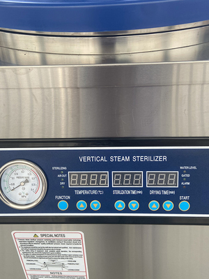 Autoclave de vapor vertical de acero inoxidable duradero de 35L con apertura rápida