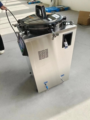 35L Bolt Type Top Loading Sterilizer With Gravity Exhaust Vertical Steam Sterilizer