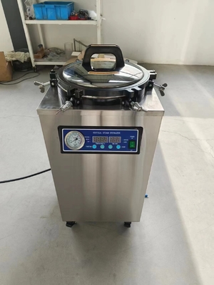 35L Bolt Type Top Loading Sterilizer With Gravity Exhaust Vertical Steam Sterilizer