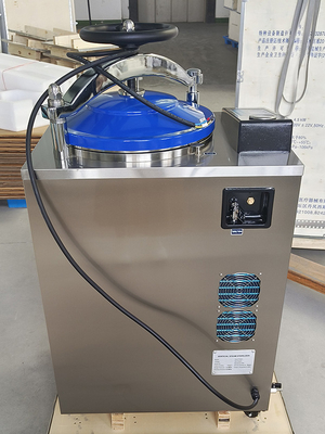100L Internal Circulation Vertical Steam Sterilizer Autoclave For Culture Media