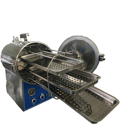 16L N Type Autoclave Dental Fast Sterilization Full Stainless Steel Cylindrical Chamber
