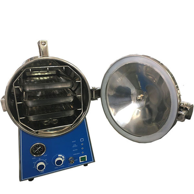 16L N Type Autoclave Dental Fast Sterilization Full Stainless Steel Cylindrical Chamber