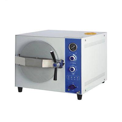20L Tabletop Autoclave Steam Sterilizer Knob Controlled Manual Control