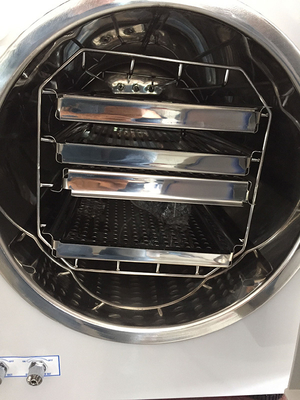 12L Class B Dental Autoclave Built In Water LCD Display Stainless Steel Chamber