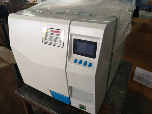 12L Class B Dental Autoclave Built In Water LCD Display Stainless Steel Chamber