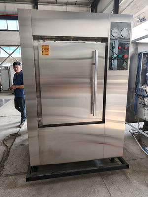 600L Pass-Through Double Door Horizontal Steam Sterilizer with Siemens PLC Control