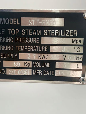 Fast 6-Minute Sterilization Fully Automatic Class N Tabletop Steam Autoclave