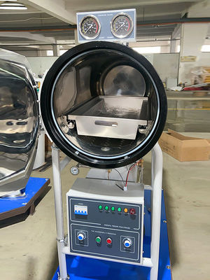 Carbon steel front loading horizontal steam sterilizer for medical device sterilization