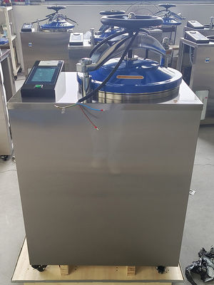 Esterilizador de vapor a vacío pulsátil con pantalla táctil de 100L y alarma automática de fallos