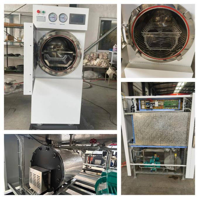 200L Touch Screen Horizontal Cylindrical Autoclave With Automatic Door